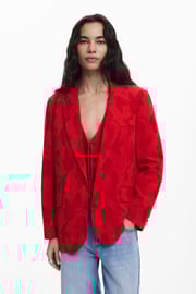 Contrast blazer