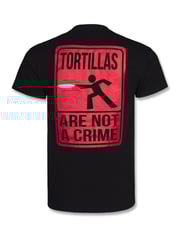 Texas Tech Tortillas Not A Crime on Black T-Shirt
