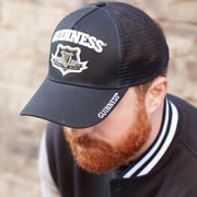 Guinness Signature Black Trucker Mesh Baseball Cap Adjustable