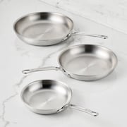 Commercial Clad Stainless Steel Skillets