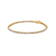 10K Gold Moissanite Tennis Bracelet 2.10mm