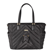 MinkeeBlue Madison Puffer Tote with Lunch and Shoe Bag