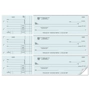3-On-A-Page Business Size Checks, Side-Tear Voucher