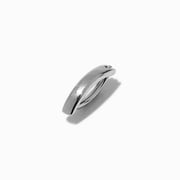 silver-tone titanium clicker 14g belly bar
