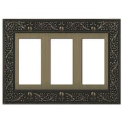 English Garden Brushed Brass 3 Rocker (GFI)