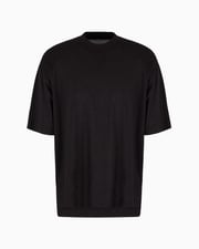 ASV Clubwear oversize T-shirt in Lyocell-blend jersey with rhinestones