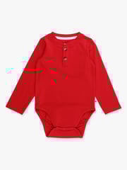 Knit Long Sleeve 2-Button Henley Bodysuit