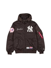 NEW YORK YANKEES X ALPHA X NEW ERA L-2B BOMBER JACKET (BURNT WOOD)