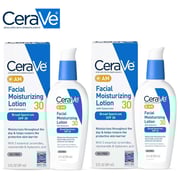 CeraVe AM Facial Moisturizing Lotion with SPF 30, 3 fl. oz. (2-Pack)