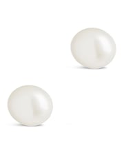 Sterling Silver Baroque Pearl Stud Earrings