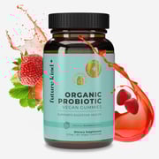 Organic Vegan Probiotic Gummies: Gas & Bloating Relief