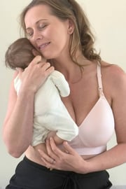 SuperMom® Silhouette Hands-Free Pumping & Nursing Bra | Ballet Slipper