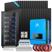 OFF GRID SOLAR KIT 20KW 48VDC 120V/240V LIFEPO4 30.72KWH LITHIUM BATTERY 32 X 440 WATTS SOLAR PANELS SGR-20K30E