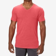 Minimalist Tri-Blend V Tee Red