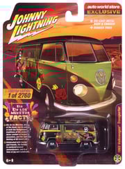 "PRE-ORDER" Johnny Lightning 1965 Volkswagen Transporter Day of the Dead (Auto World Store Exclusive) 1:64 Diecast (DUE JULY 2025)