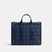Wesley Tote In Signature Denim