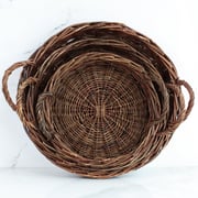 Willow Basket Trays- Set of 3