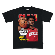 Men's Houston Rockets Amen Thompson SLAM Cover 257 T-Shirt (Black)