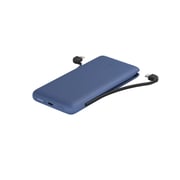 10K USB-C Power Bank with Integrated Cables