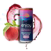 50mg THC + 10mg CBG Peach Seltzer for Euphoria (Sativa) | Megapotency