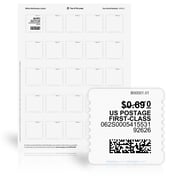 White NetStamps<sup>®</sup> Sheets