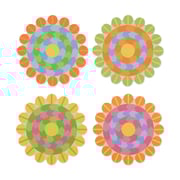 Yinka Ilori Radiant Blooms Recycled Leather Coasters - Set of 4