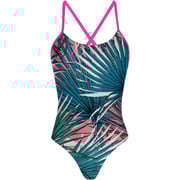 Pink Palm - Tieback One Piece Swimsuit