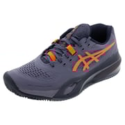 Men`s GEL-Resolution X Wide Tennis Shoes Greyish Purple and Nova Orange