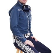 Charro Shirt White Diamonds WD-848