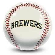 KR Strikeforce MLB Milwaukee Brewers Baseball Design Bowling Ball