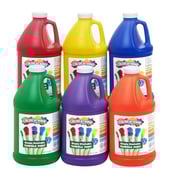 Colorations® Paraben-Free Simply Washable Tempera Paint, Rainbow Set- 6 Colors, 1/2 Gallon