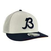 Chicago Bears Stone/Navy Mesh Back B Script New Era Low Profile 9FIFTY Snapback Hat