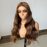 WOWANGEL Balayage 5X5 HD Lace Closure Wig Wear & Go Glueless Wig Raw Hair