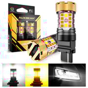 🆕 T25 3157D LED Front Turn Signal & DRL Light Bulbs 50W 4000LM CAN-Bus Error Free Dual Color Switchback White & Amber B21-PRO Series | 2 Bulbs