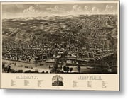 Antique Map of Albany New York by H.H. Rowley and Co. - 1879 Metal Print