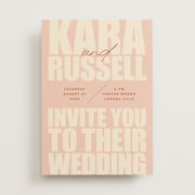 Typographical Poster Folded Wedding Thank You Cards by Stacey Day