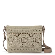 Melrose Crossbody - Hand Crochet - Natural Grey Medallion