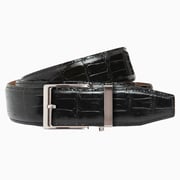 Crocodile Black Luxury Ratchet Belt 1.575" [40mm]