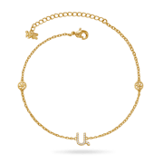 Armenian Initial Anklet (Sample Sale)