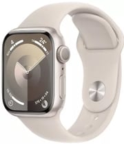 Apple Watch Series 9 GPS 41mm Starlight Aluminium Case with Starlight Sport Band - S/M