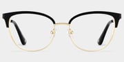 Lacey Black Frame Glasses with Browline Frame Online | ZEELOOL