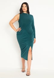 One Shoulder Dress With Slit