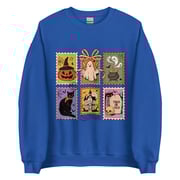 Trick-or-Treat Postage Unisex Crewneck Sweatshirts Printed in the USA