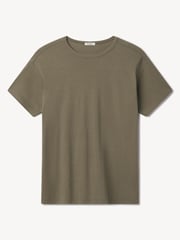 Dry Olive Japanese De-Luxe Cotton Linen Knit Tee
