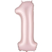 34in Satin Dusty Rose Pink Foil Number Balloon (1)