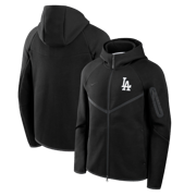 Men's Los Angeles Dodgers  Nike Black Tech Fleece Windrunner Full-Zip Hoodie Jacket