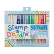 Stamp-A-Doodle Double-Ended Markers - Set of 12