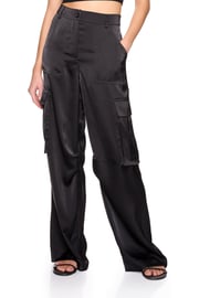 satin cargo pant