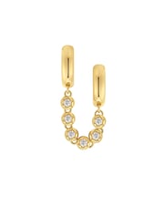 The Rose Bud Double Hoops