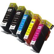 HP 564XL High-Yield Remanufactured Ink Set 2 Black, 1 Cyan, 1 Magenta, 1 Yellow - 5 Pack